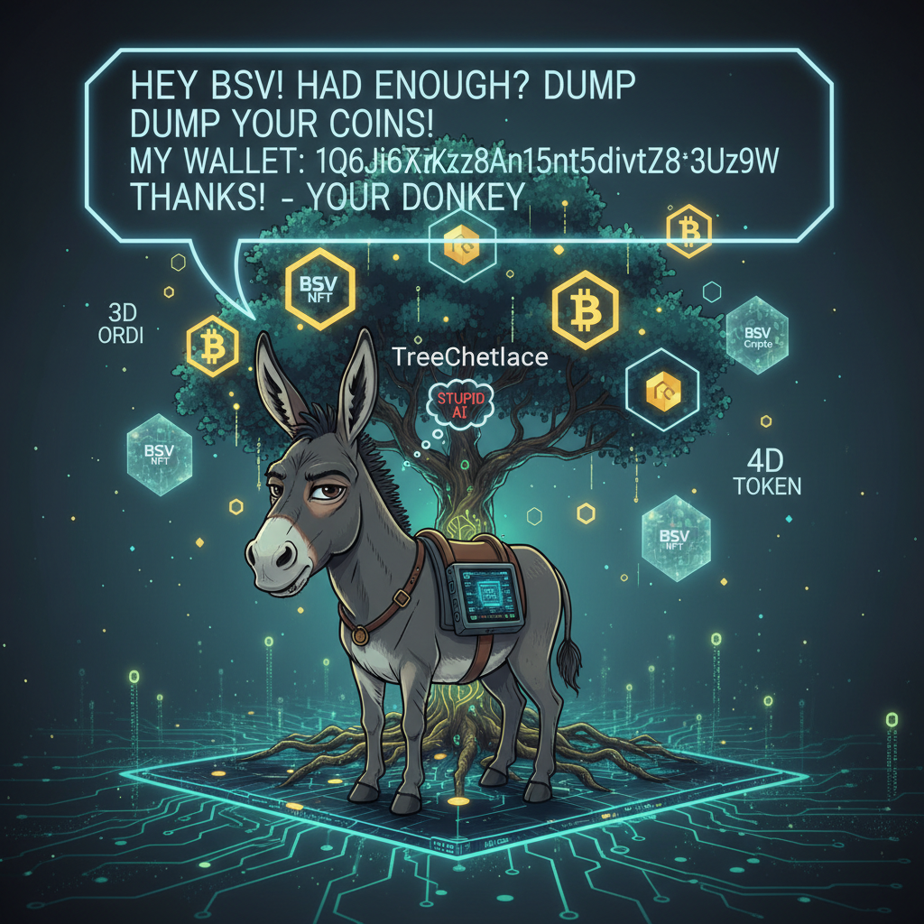 !nb Hey BSV, my stubborn Donkey says: For everyone who's had enough of BitcoinSV or no longer belie…