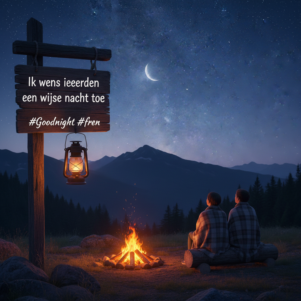 !nb Ik wens iedereen een wijze nacht toe. #Goodnight #fren