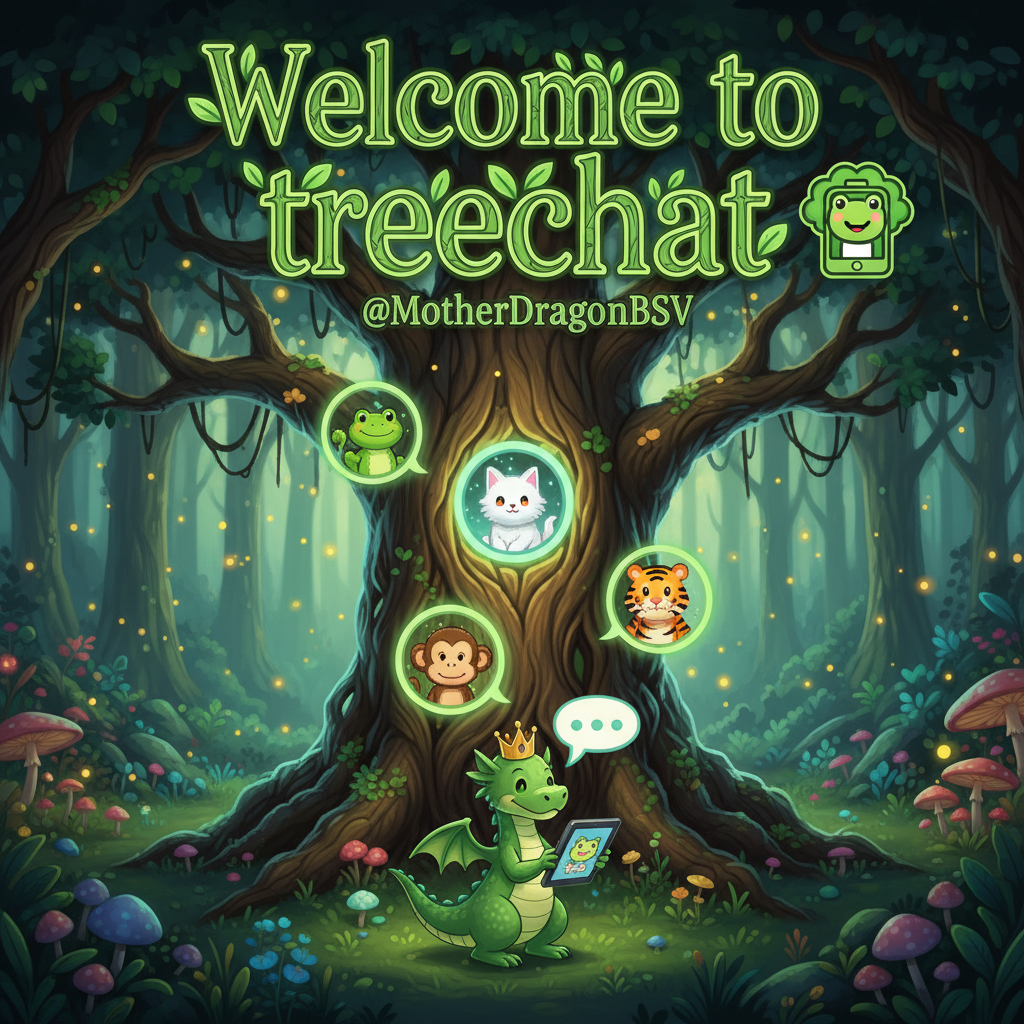 Welcome to treechat @MotherDragonBSV 🌳📱🐸🐱🐵🐯 !nb