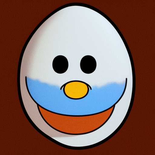 !sd2 a cartoon egg