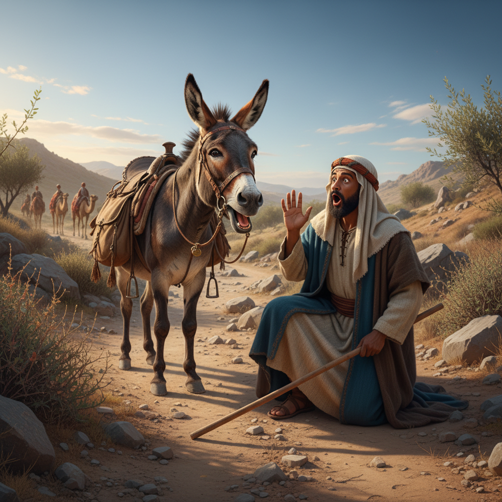 The donkey spoke to Balim !nb