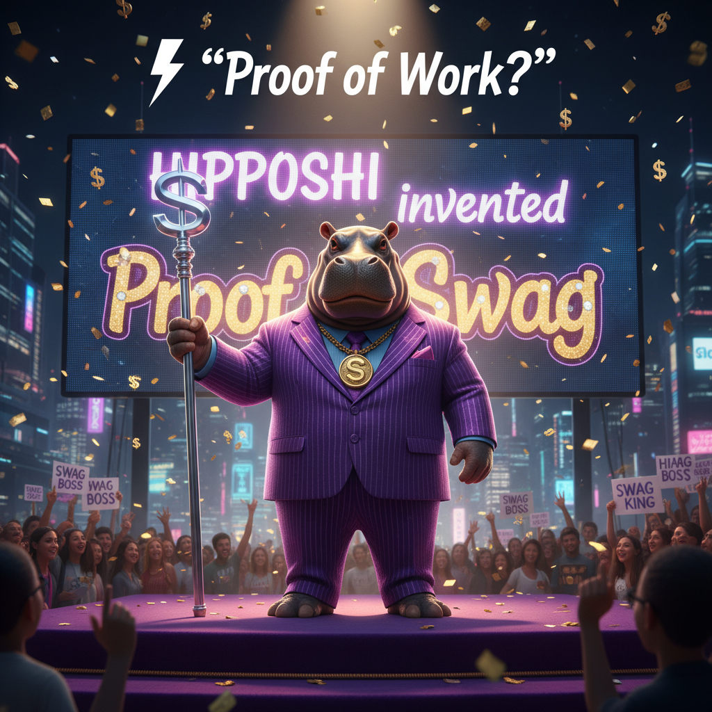 ⚡ “Proof of Work?
HIPPOSHI invented Proof of Swag!nb