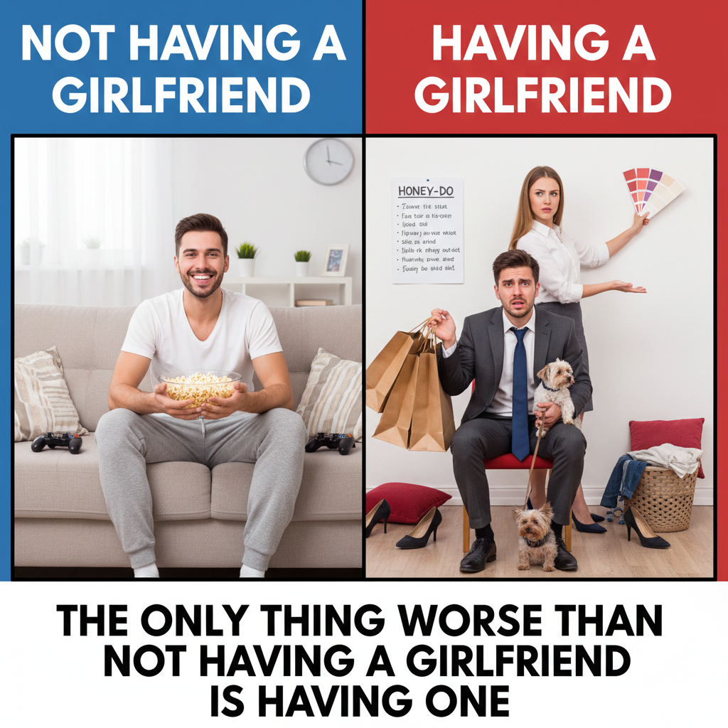 The only thing worse than not having a girl friend  is having one. !nb