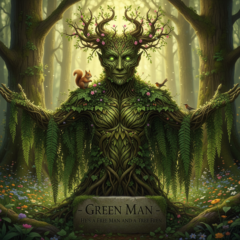 Green Man, Green Man - He's a free man and a tree fren !nb