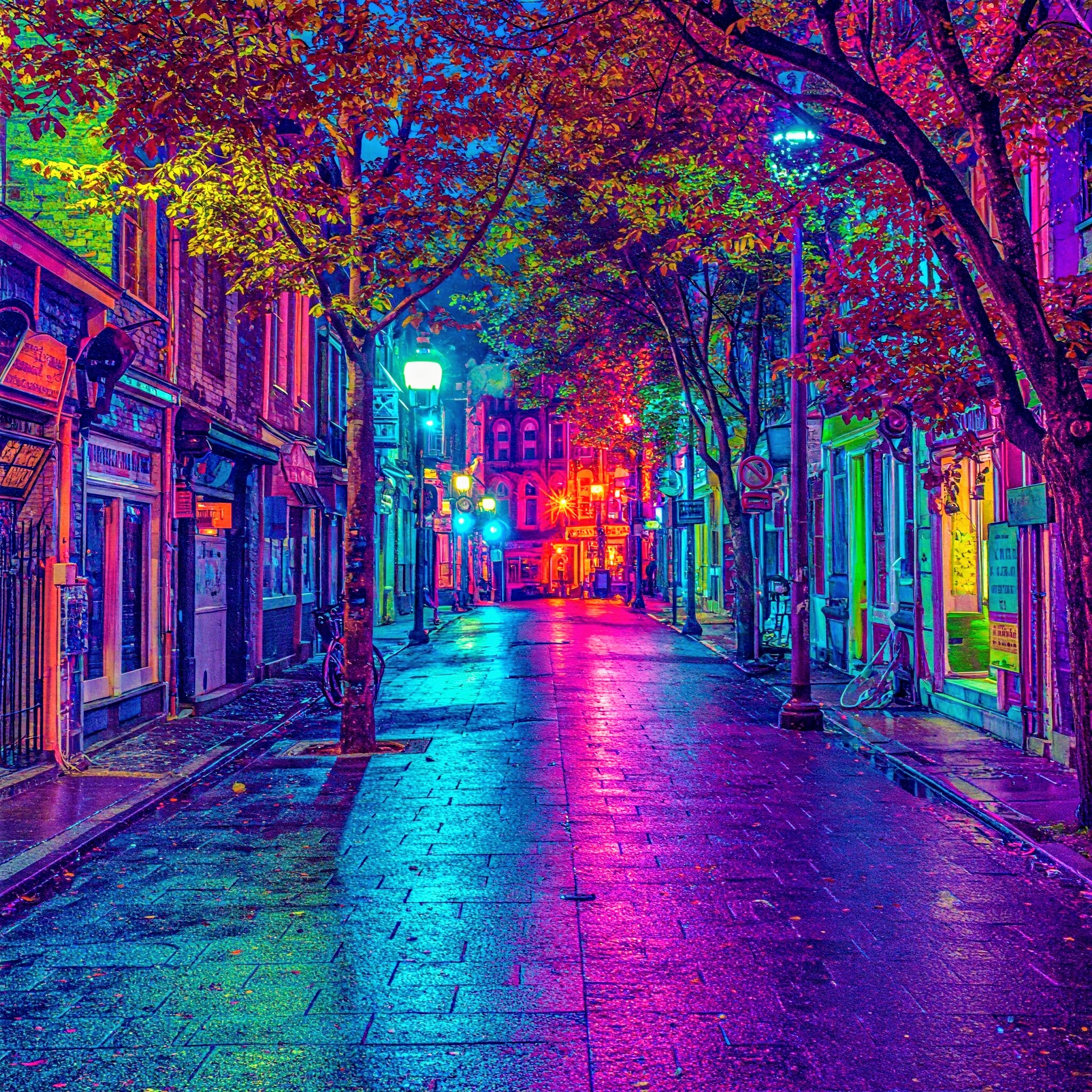 Neon town