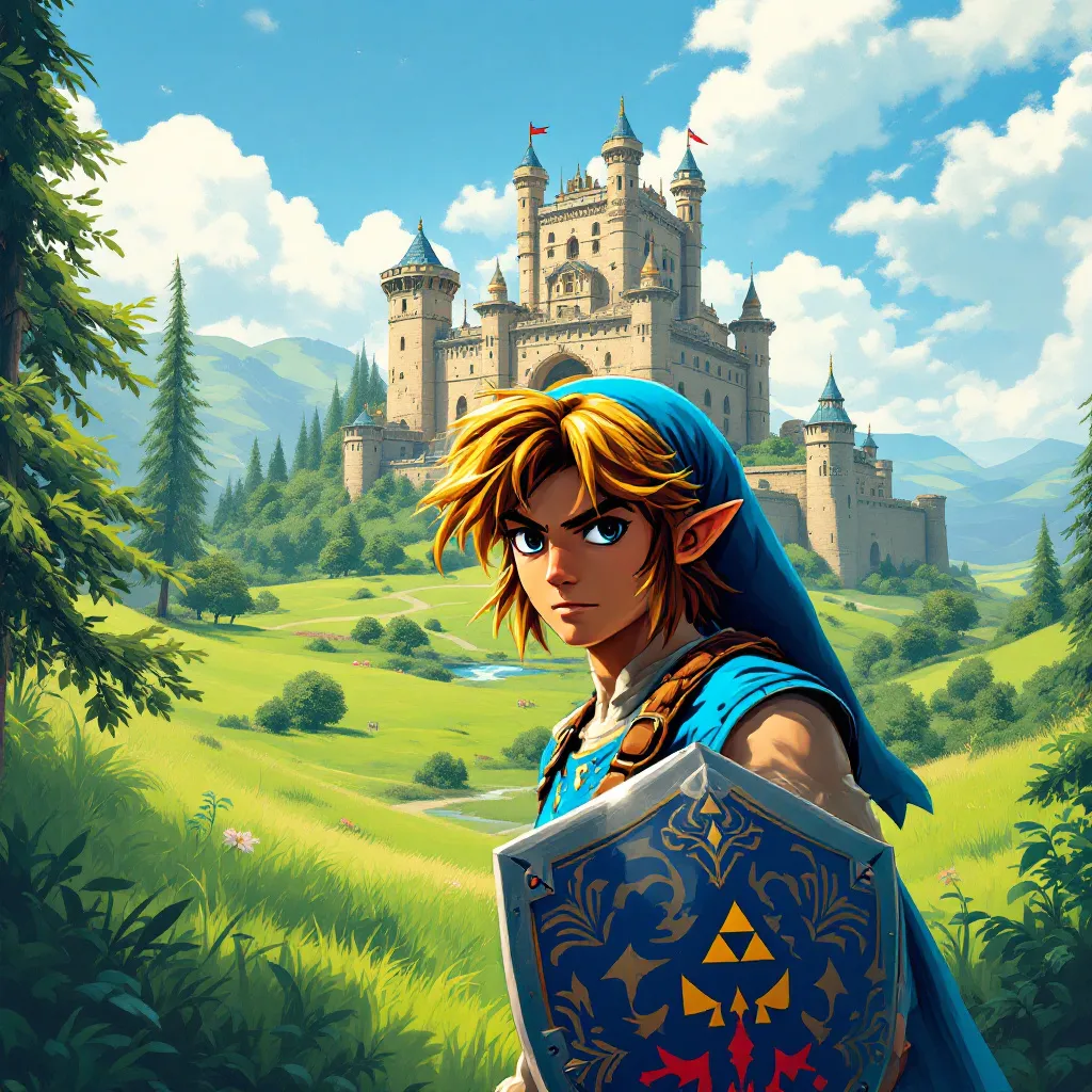 !flux11 The Original Zelda Game on the NES if it were made today.