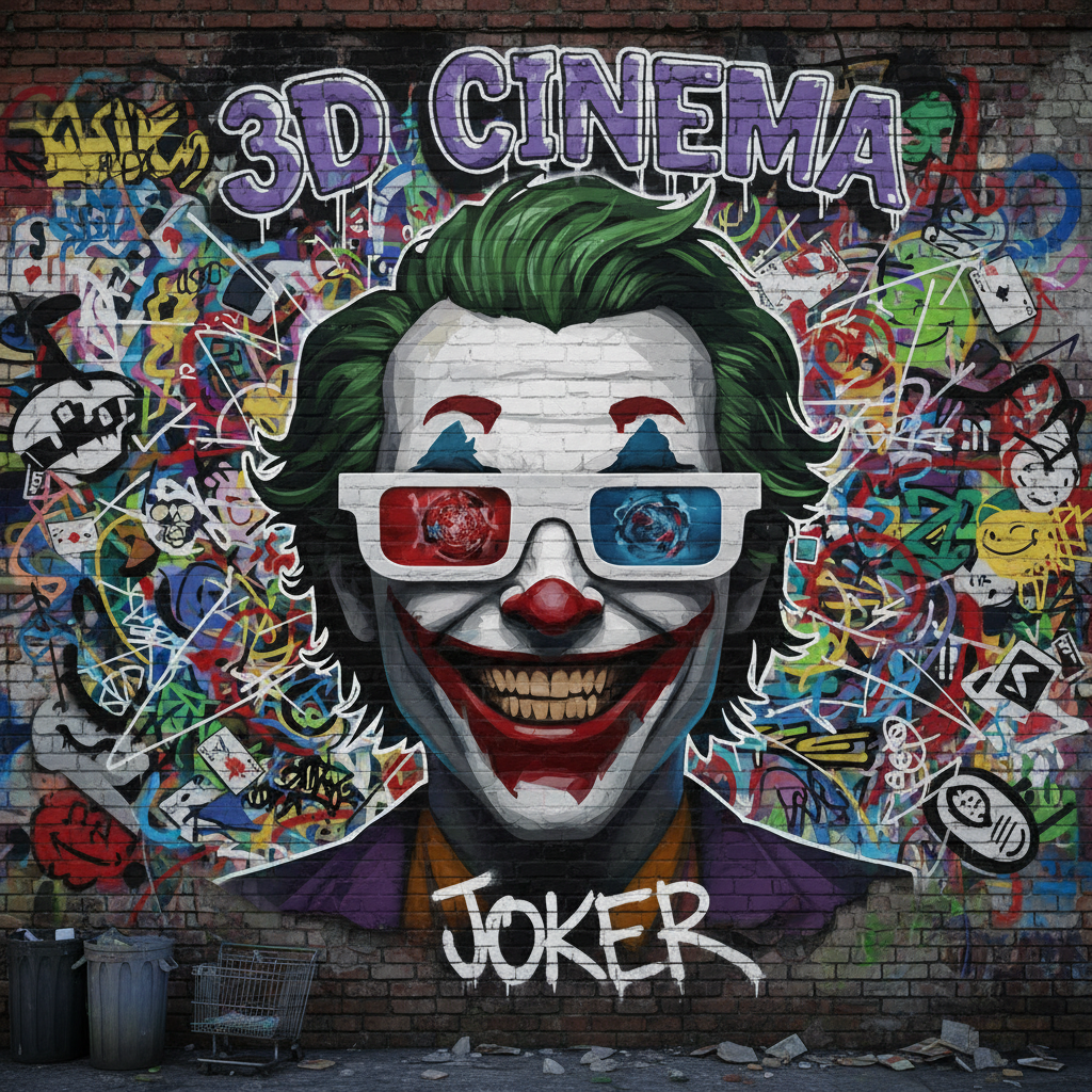 !nb 3d cinema joker  graffiti style