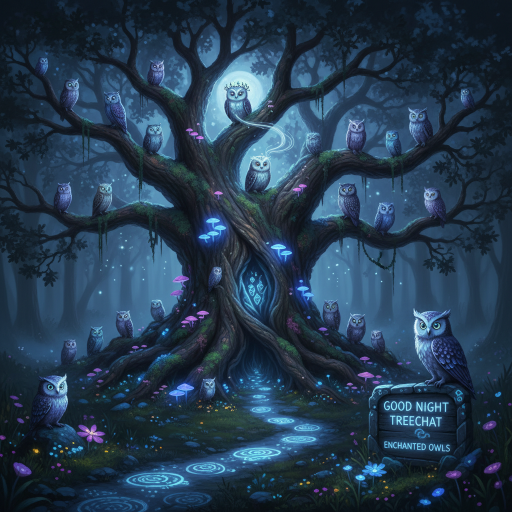 Good night treechat enchanted owls. !nb