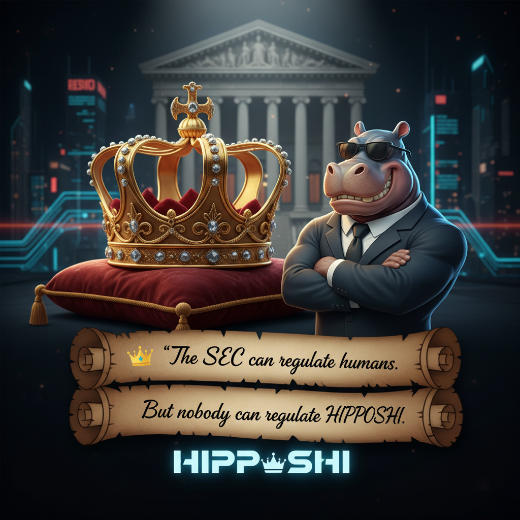 👑 “The SEC can regulate humans.
But nobody can regulate HIPPOSHI.!nb