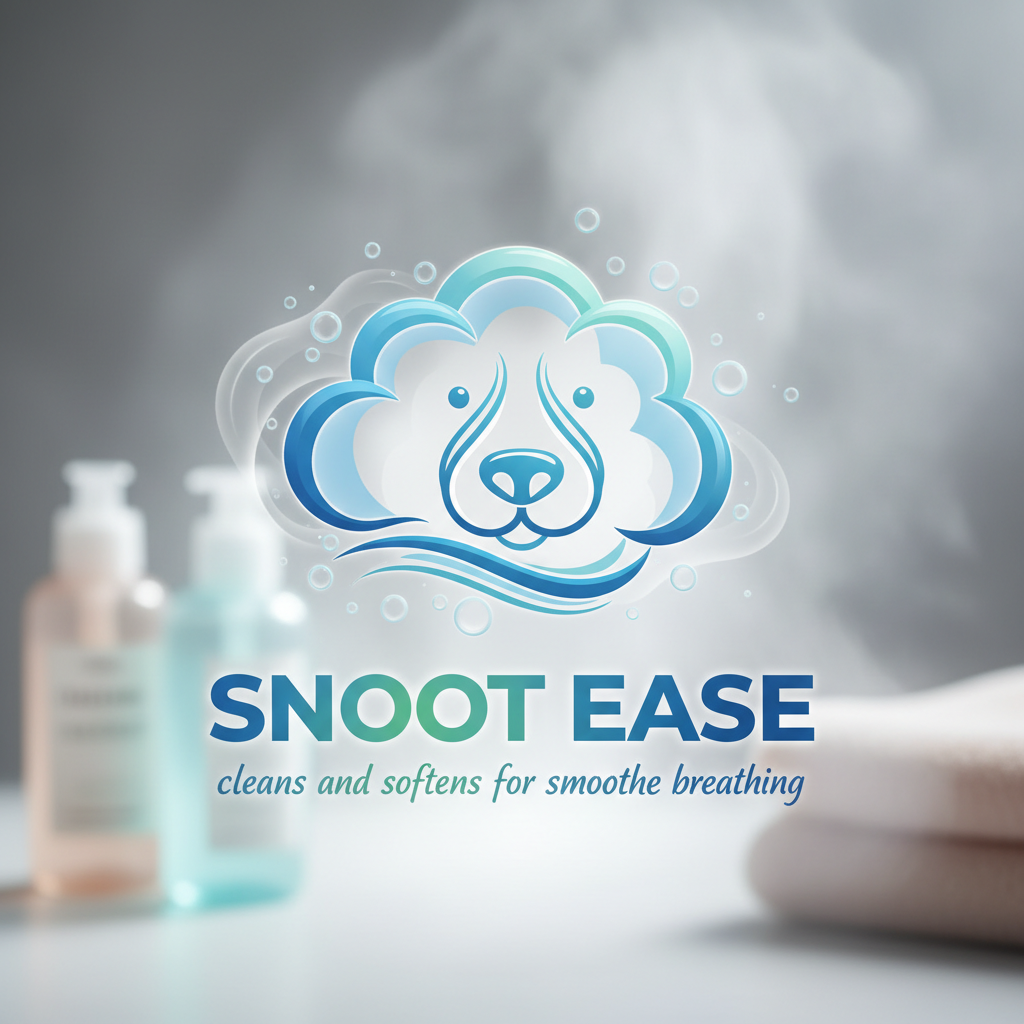 Snoot Ease logo cleans and softens for smoothe breathing !nb