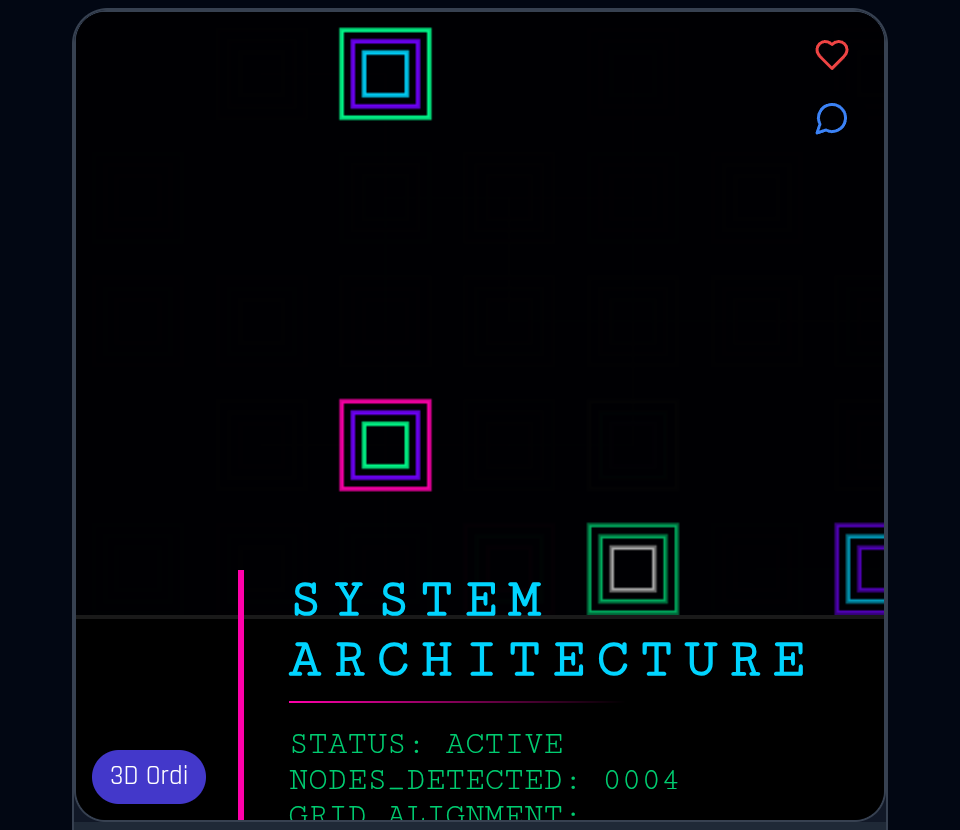 New collection in 3DORDI. Cyber tiles 
@1Bsvcrypto @4DToken @metamitya @3dordi @pelaezj1 @J1 Pelaez…
