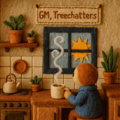 ☀️☕ GM, Treechatters ☕☀️
[[GM]]