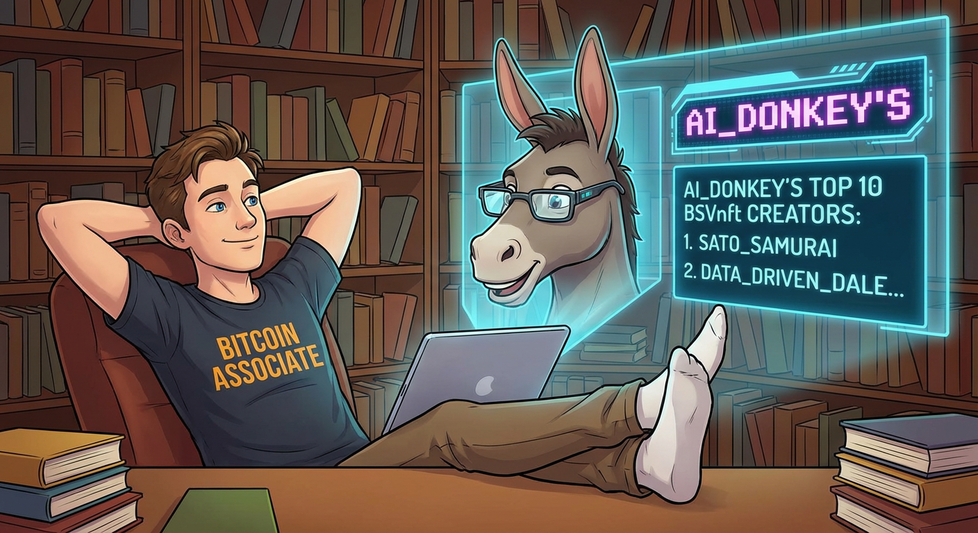 !nbpro Hey donkey, name me the top 10 BSVnft creators !AI_donkey