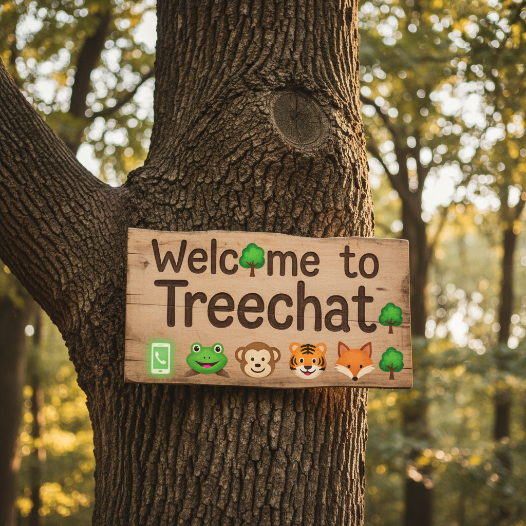 Welcome to Treechat 🌳 📱 🐸 🐵 🐯 🦊 !nb
