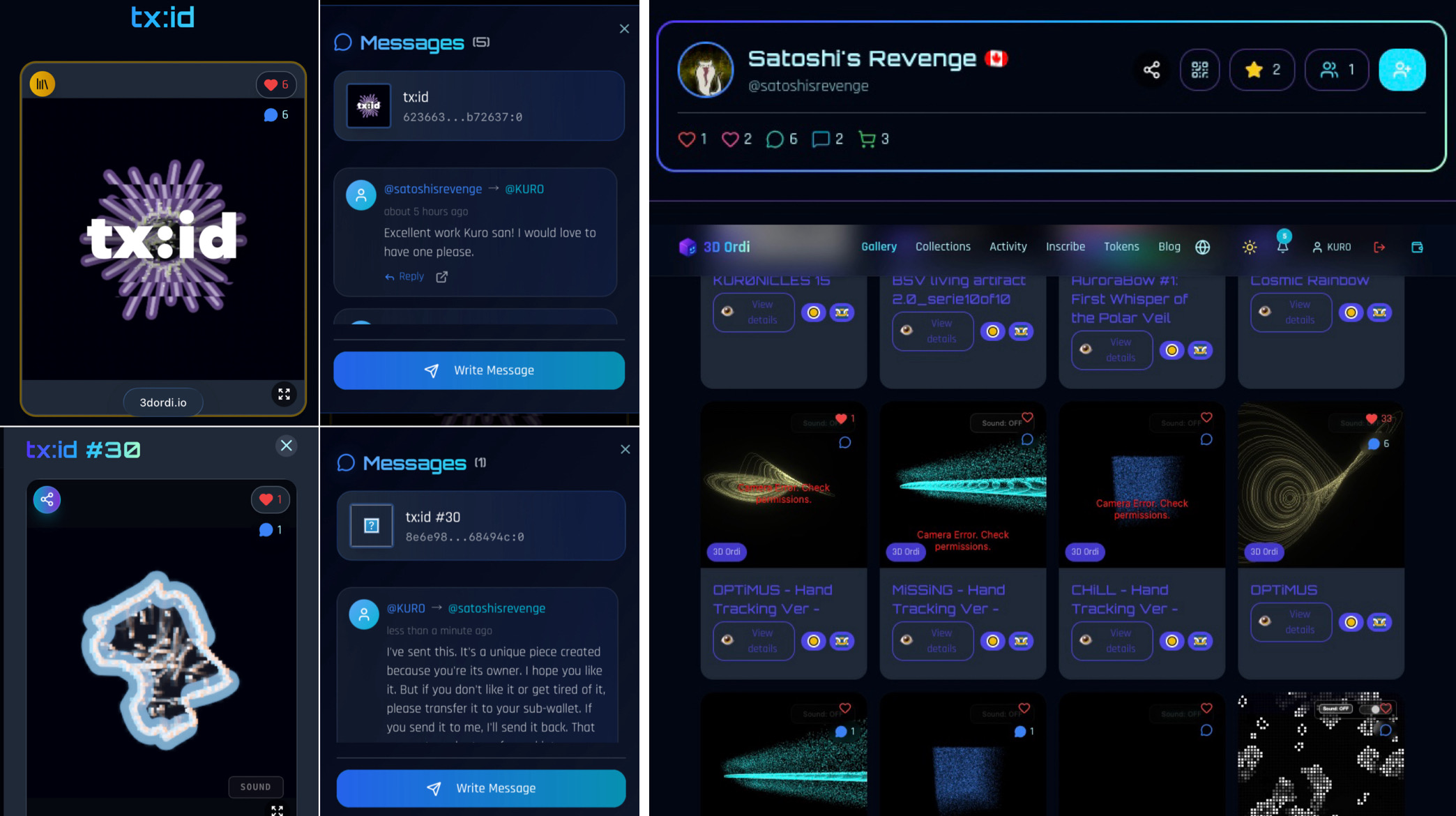 Satoshi's Revenge expressed his desire to become a Genesis Owner using the @3dordi’s feature "Ordin…