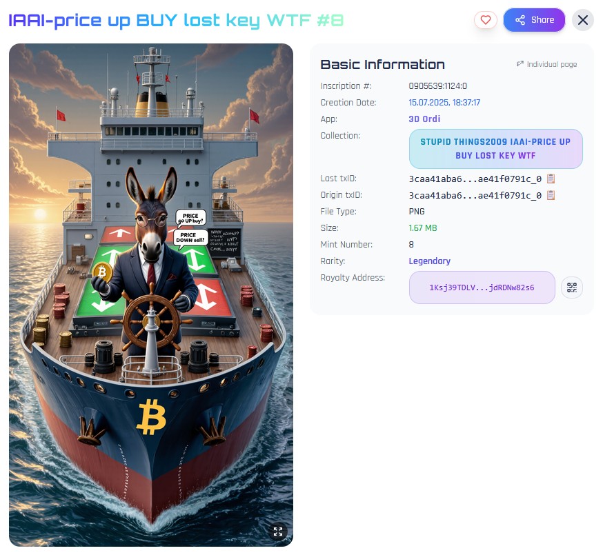 price GO UP buy! price GO DOWN sell! 🤪🫏🤪🐴
#8 / 1008 BSV 🤪📈
