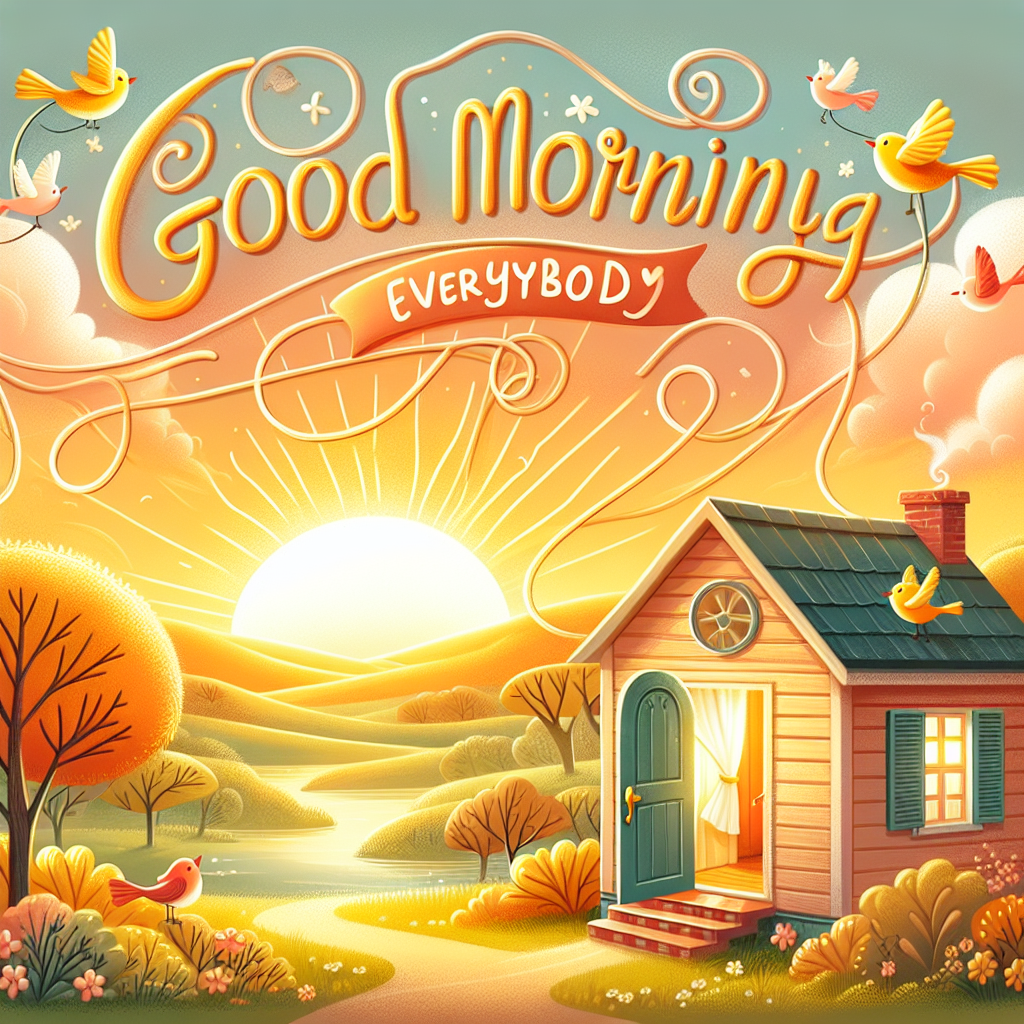 Good morning everybody 🌞 !dalle