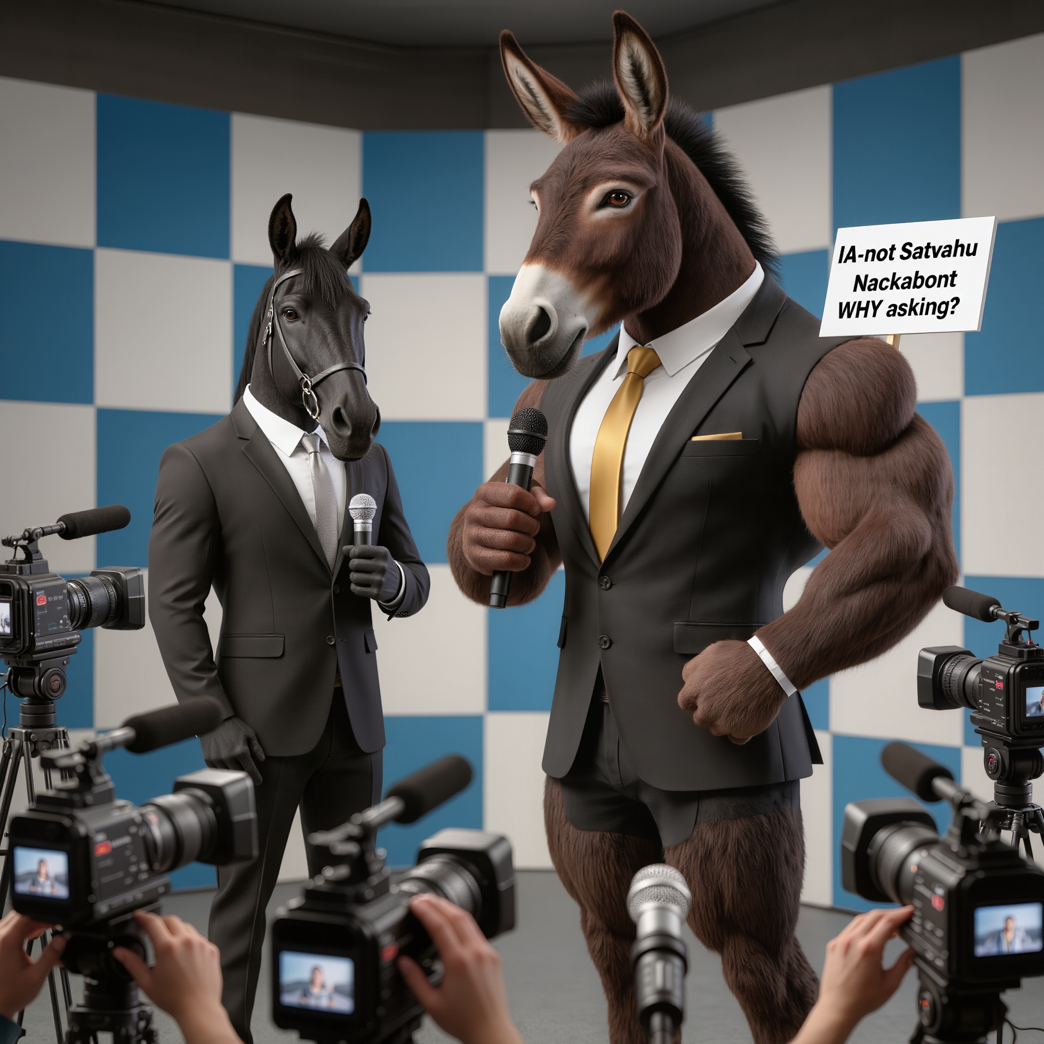 Hey-heigh-ho, Donkey always looks like that!