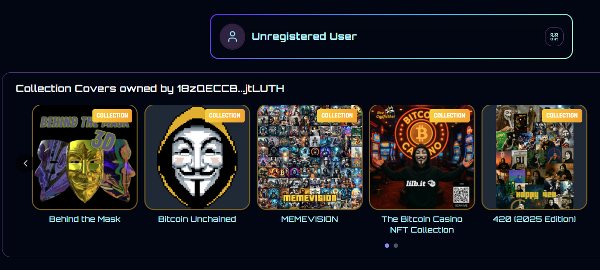 Could you change your main Ordinal address in 3D Ordi for the wallet with Ordinal address: 18zQECCB…