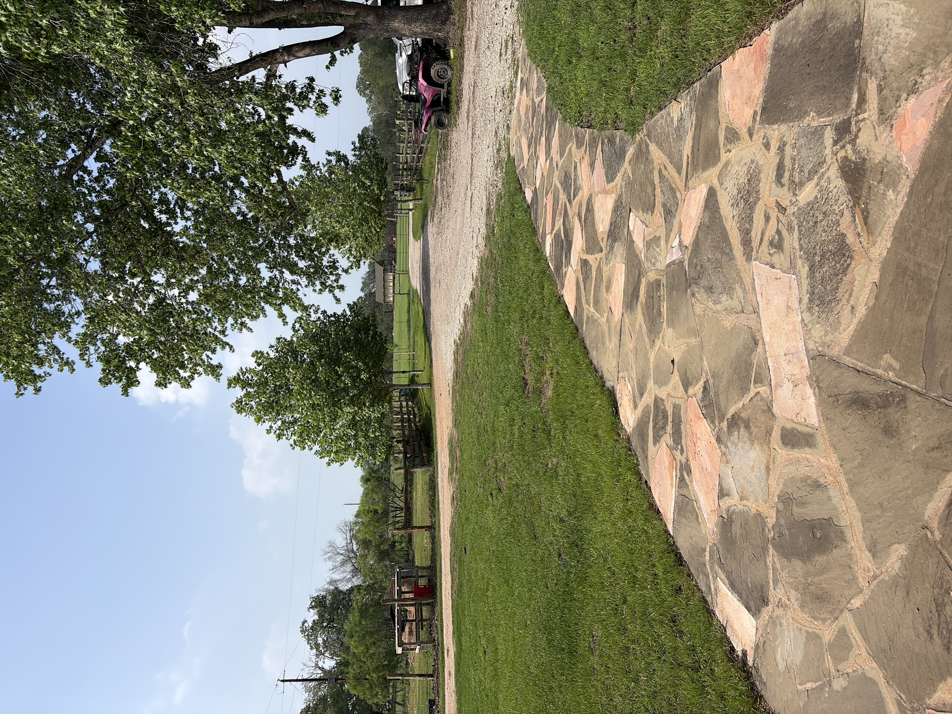 This is my shady lane. Four on the left. Three on the right. Newest one go off to the left along th…