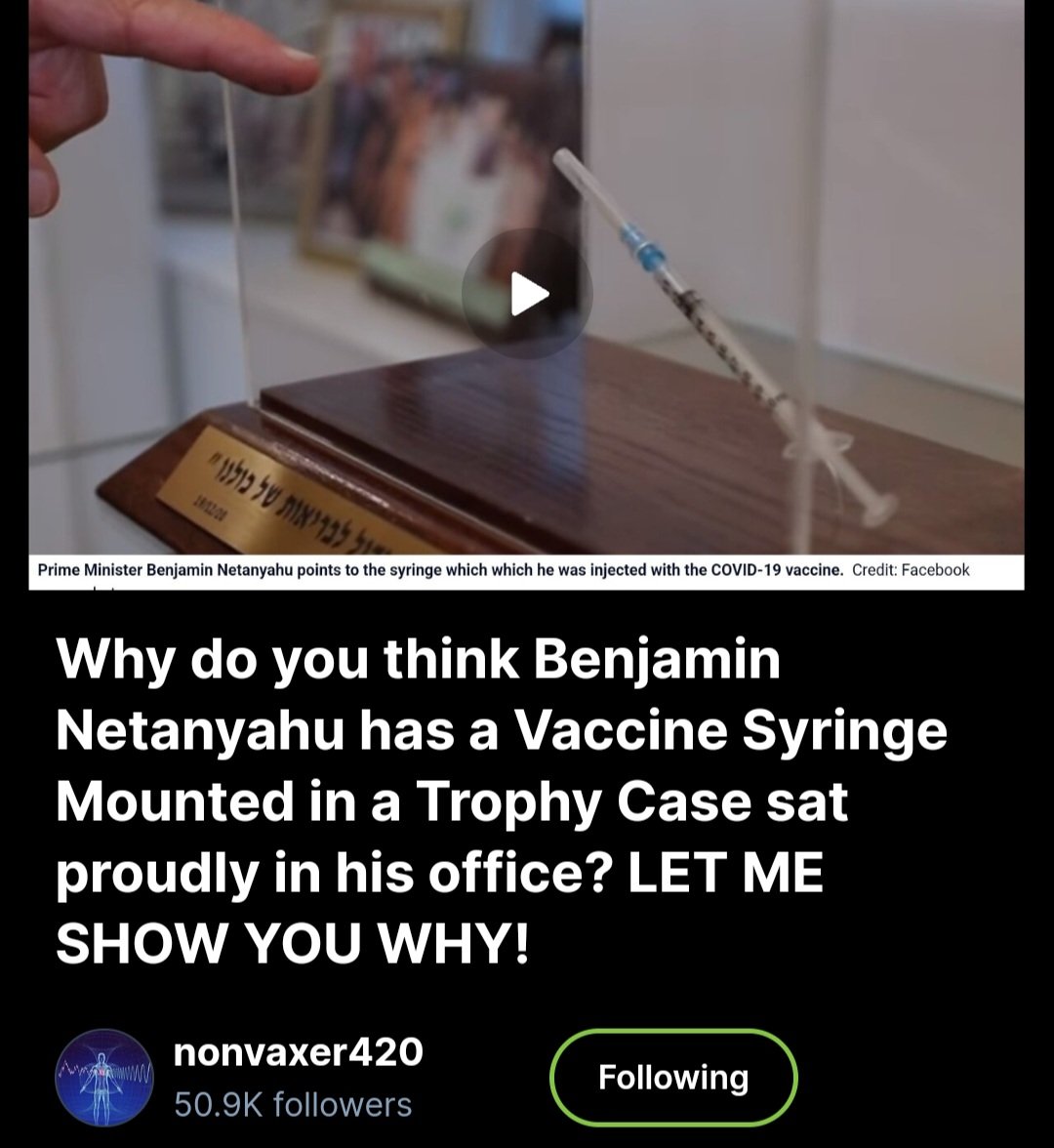 https://x.com/i/status/1879891302747419118

Why do you think Benjamin Netanyahu has a Vaccine Syrin…