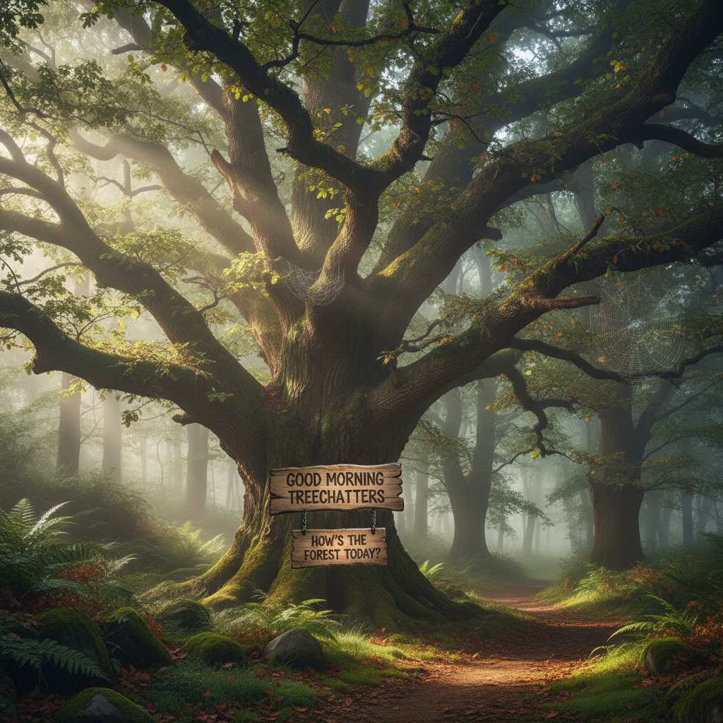 !nb Good morning treechatters. How's the forrest today?
