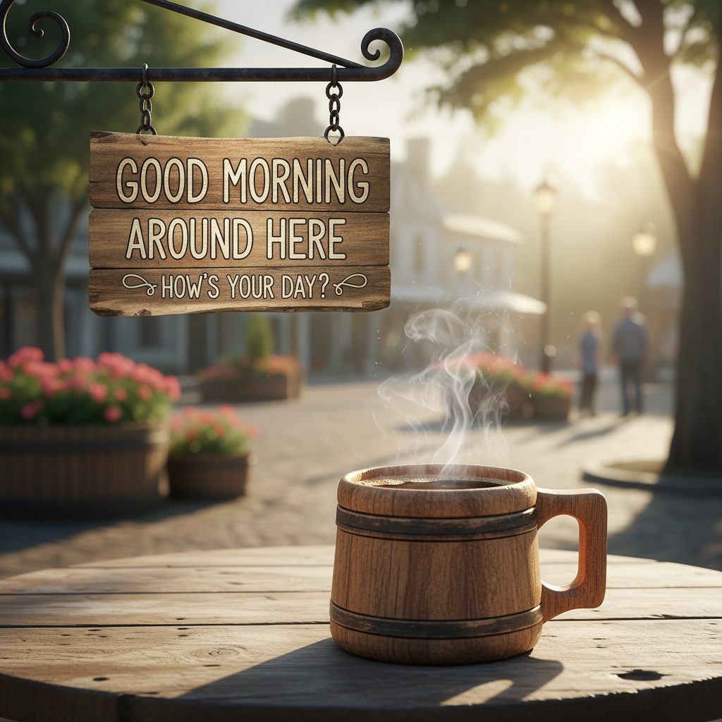 !nb good morning around here.  How's your day?