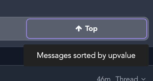 clock on Profile in the sidebar (or click on your avatar in a message) and then click "Top" in the …
