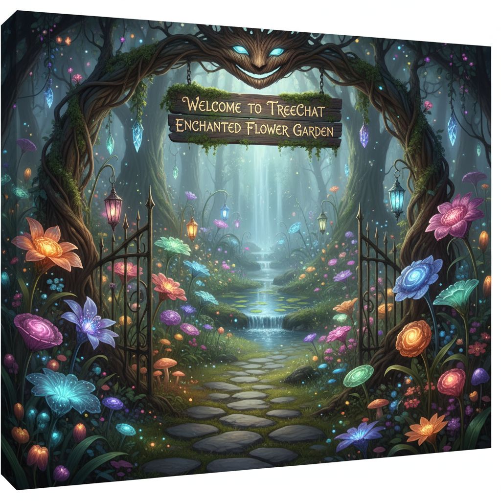 Welcome to treechat enchanted flower garden. !nb