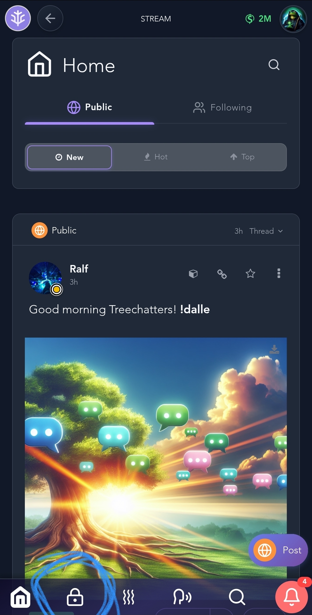 click the lock symbol down the bottom, it will change from public to private