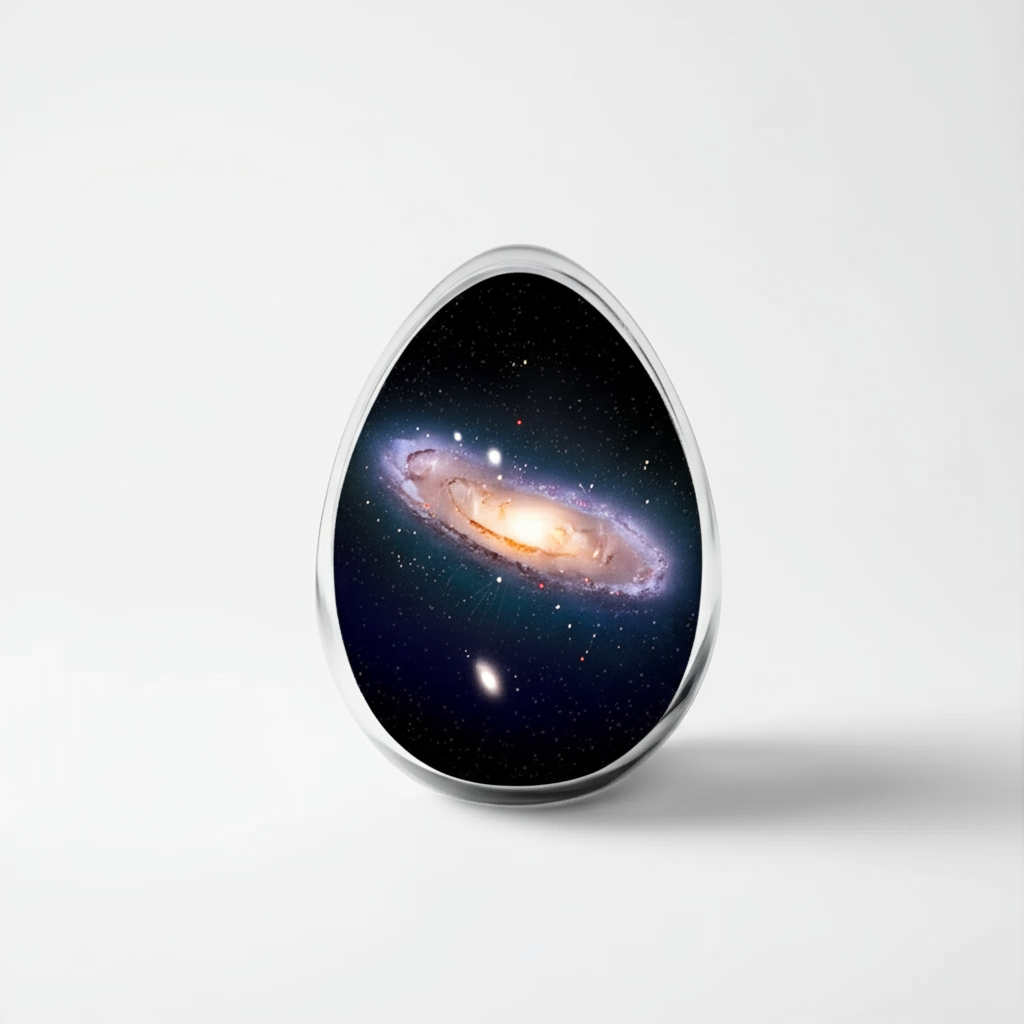 !edit add a galaxy texture and stars inside the egg shell