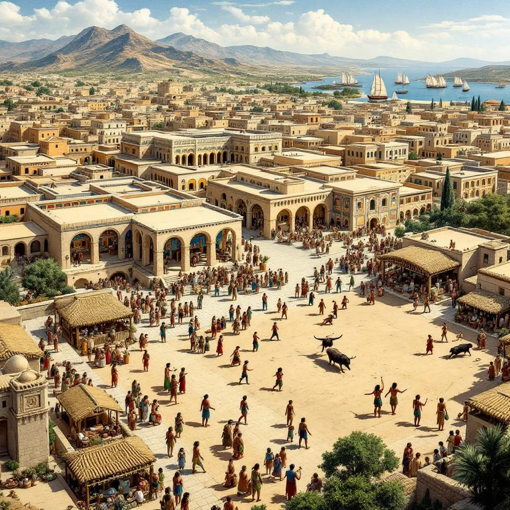 The Minoan civilization flourished on the island of Crete during the Bronze Age (c. 3000–1100 BCE),…