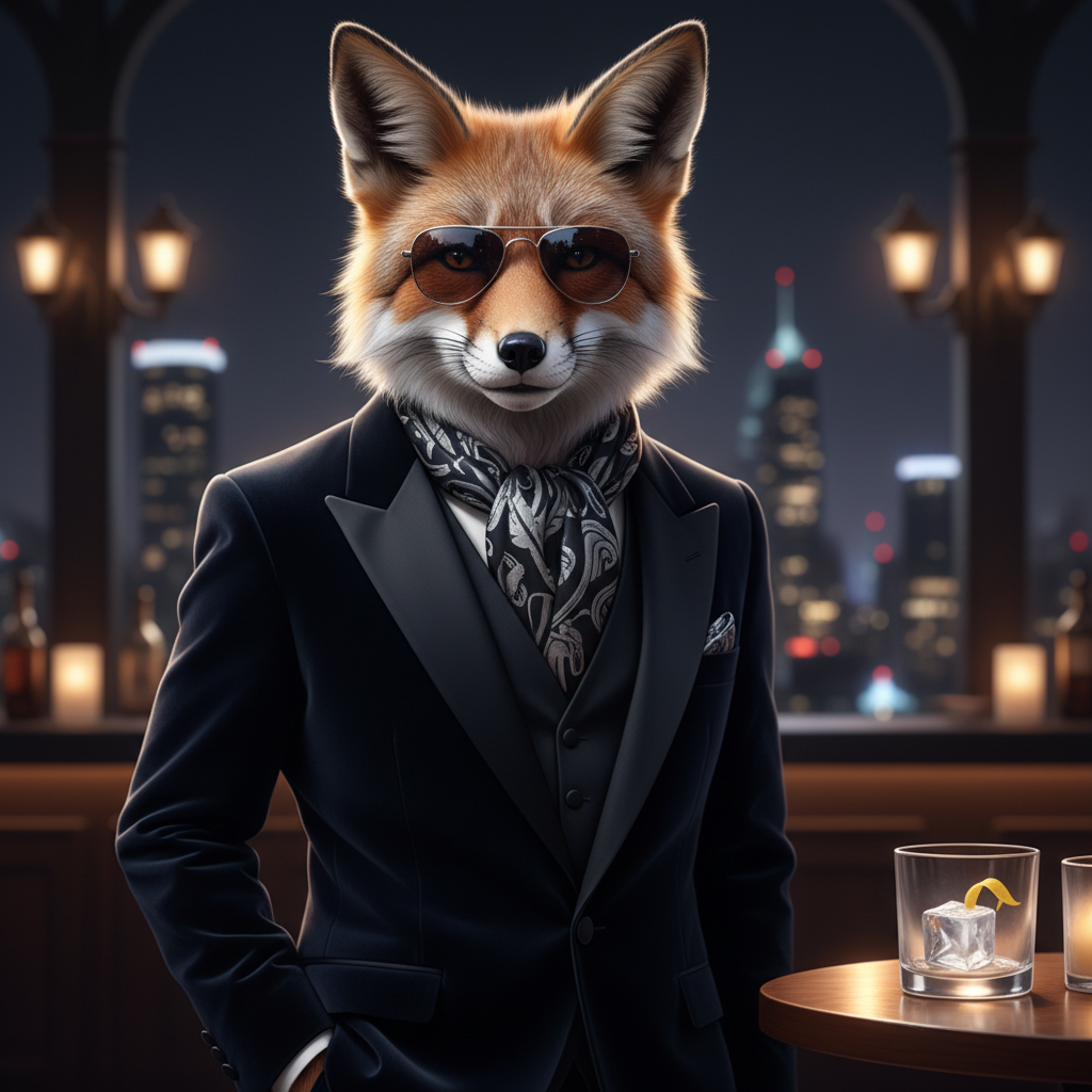 !nb add a suave and cool aura to this fox