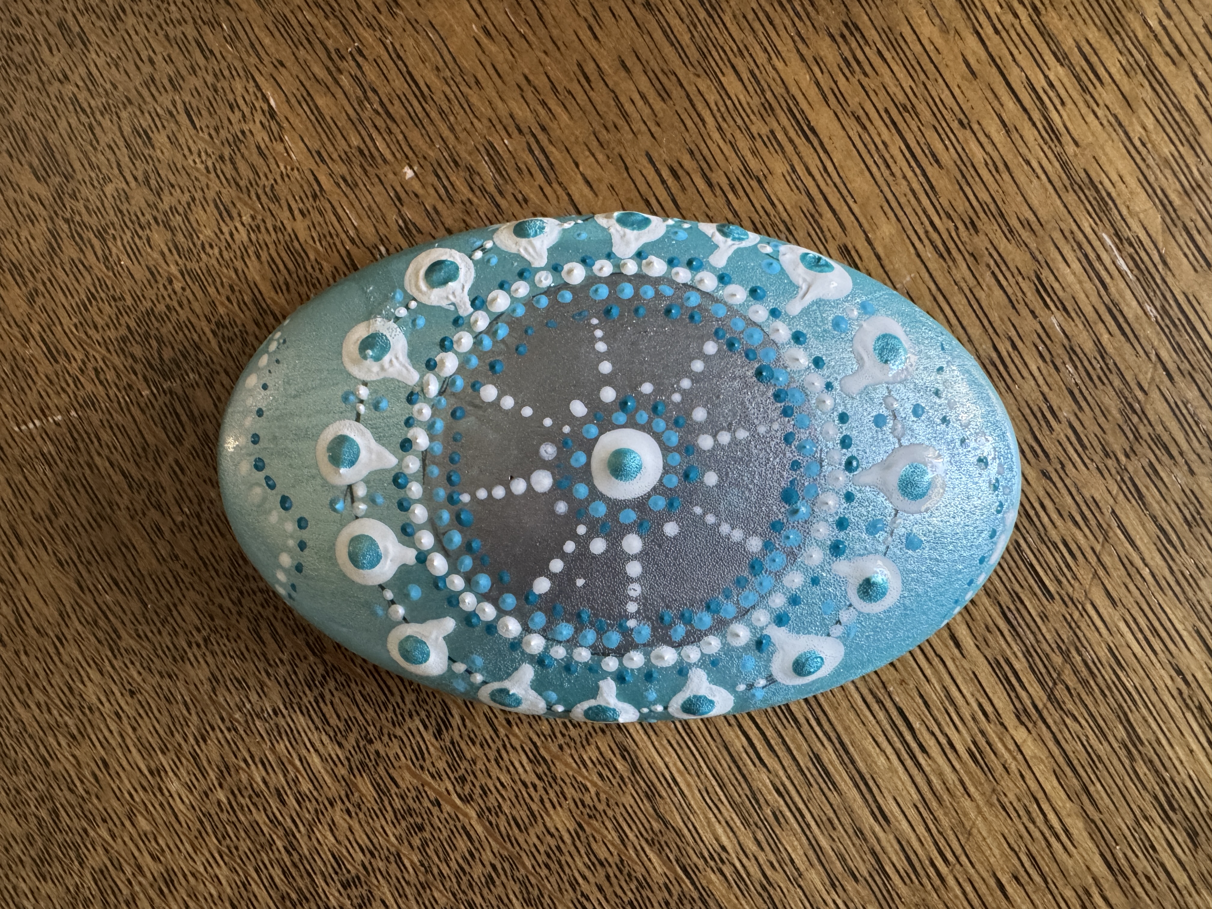 My rock paining actually started here. I wanted to paint or dot mandala’s but found them too diffic…
