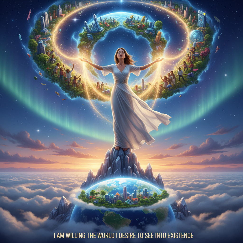 i am willing the world i desire to see into existence !nb