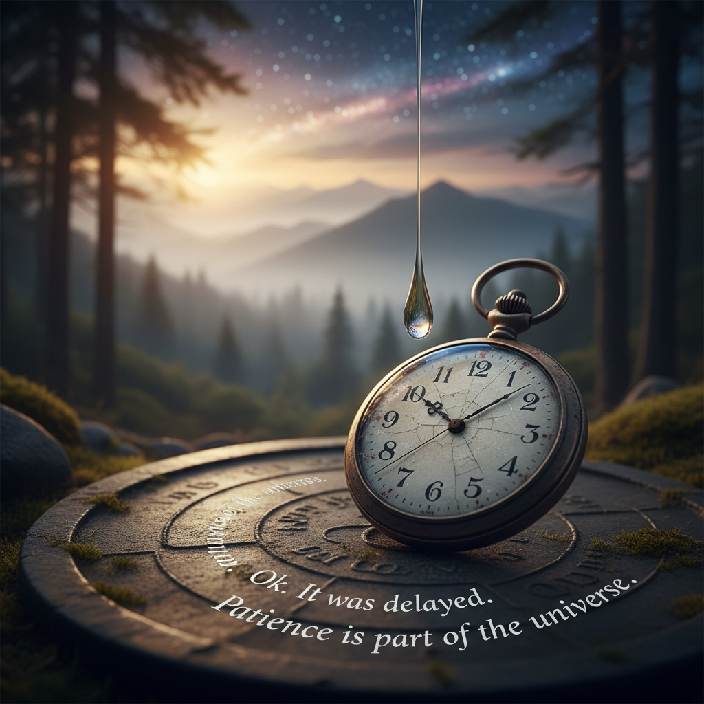Ok. It was delayed.
Patience is part of the universe. !nb