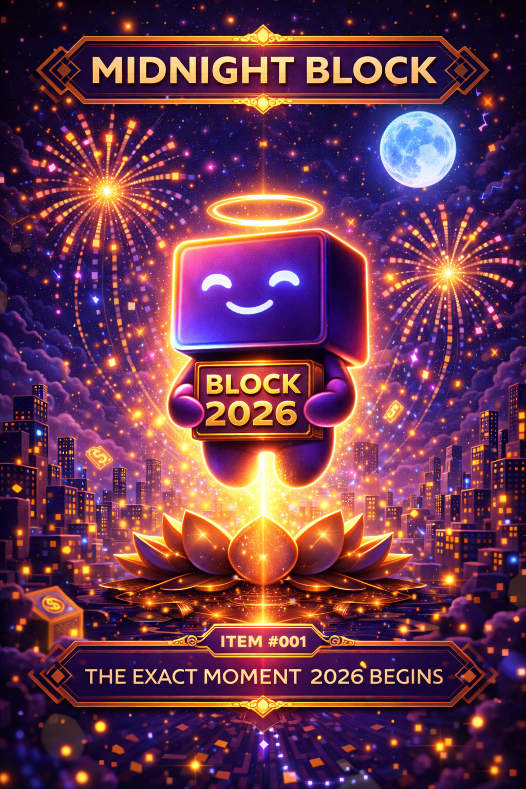 1️⃣ Midnight Block – The exact moment 2026 begins
  Start Bid: 2 $BSV @Bsvcrypto