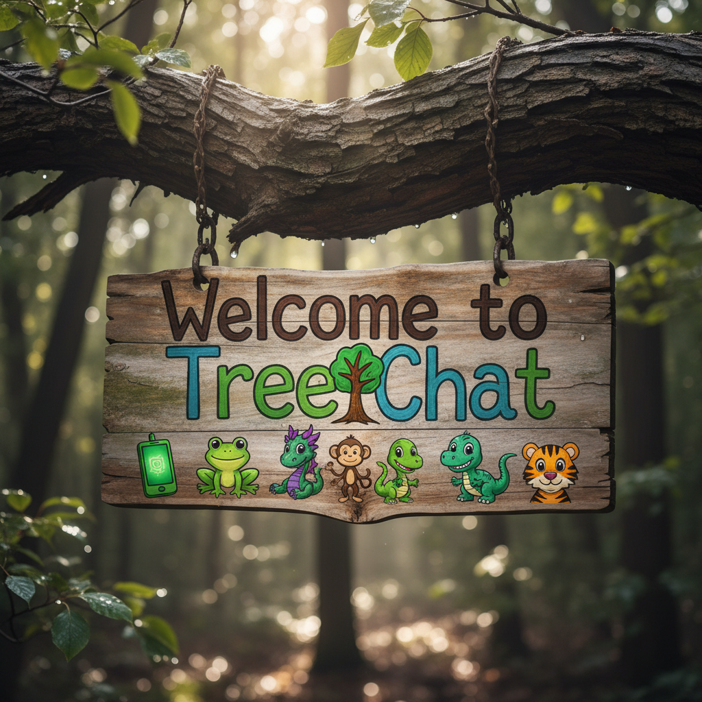 Welcome to Treechat 🌳 📱 🐸 🐉 🦖 🐵 🐯 !nb