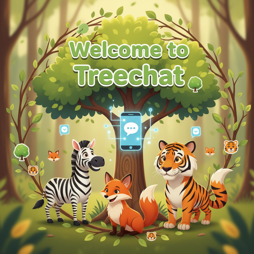 Welcome to Treechat 🌳📱🦓🦊🐯 !nb