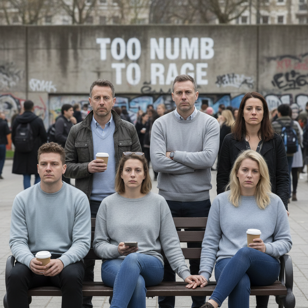 The white people are too numb to be mad.!nb