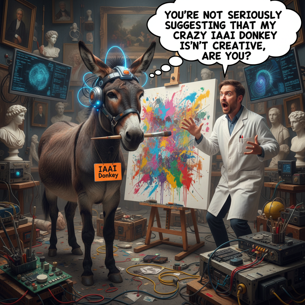 !nb You're not seriously suggesting that my crazy IAAI donkey isn't creative, are you?