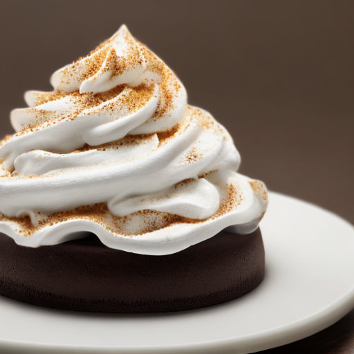 !midjourney a desert with whipped cream