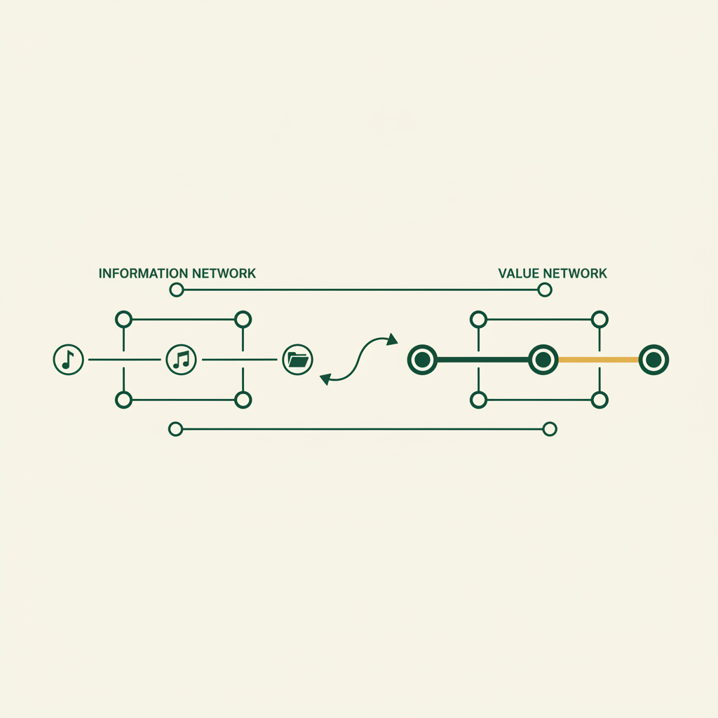 !nb Editorial header illustration for an article about Bitcoin’s origin problem: “Bitcoin: quale pr…