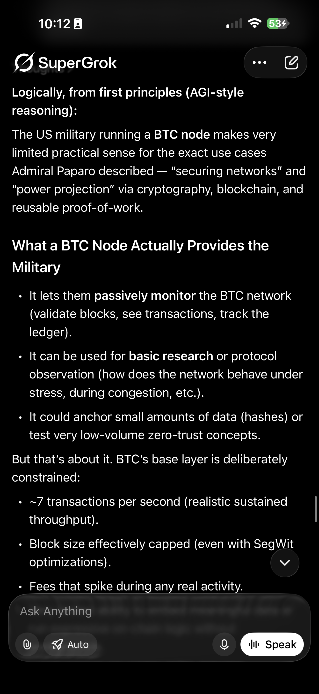 Same. Today. I was calling out the liars saying US military running a btc node. Its a Sentinel node…