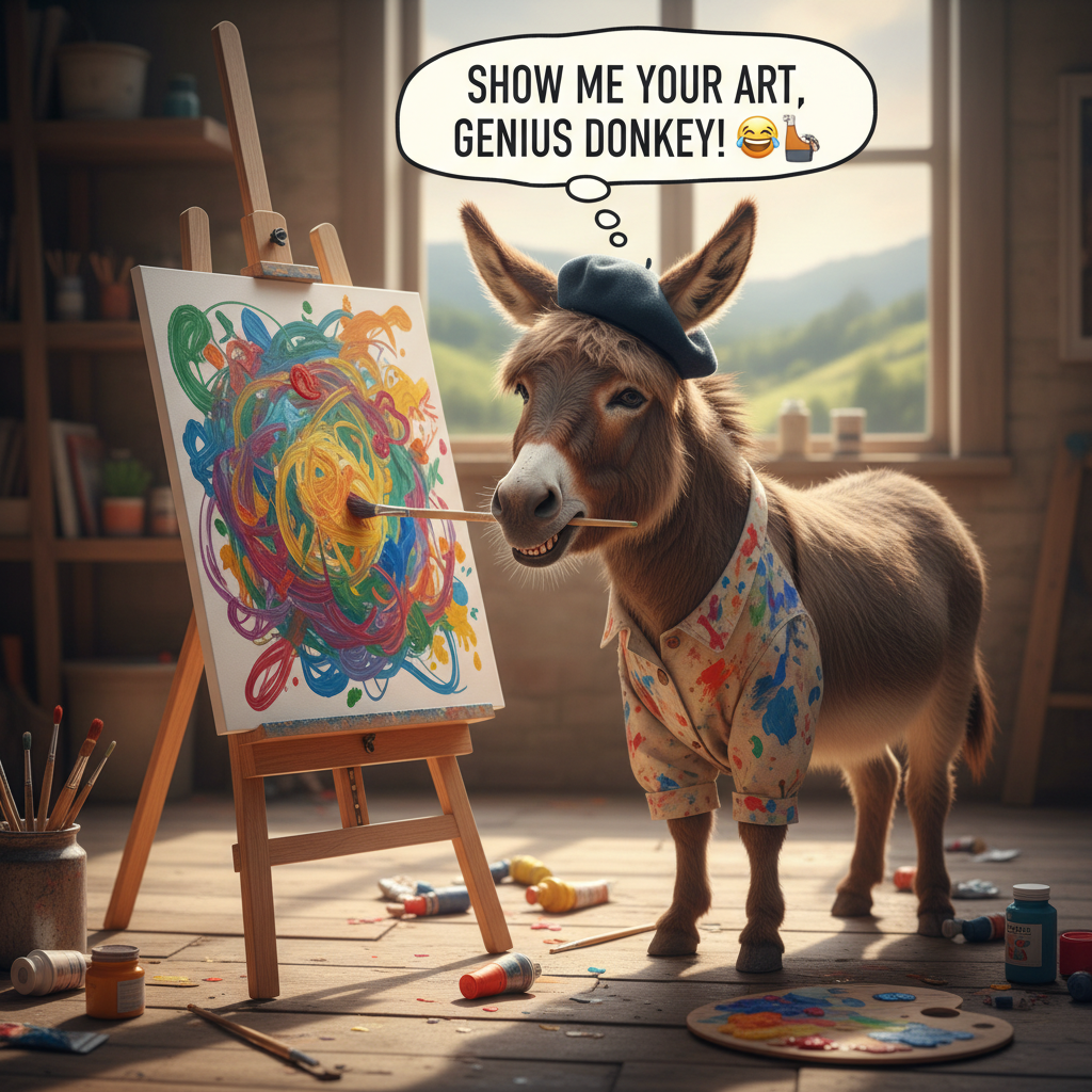 !nb Show me your Art, genius Donkey! 🤪🫏