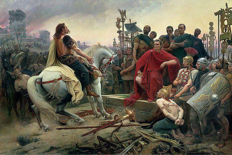 EXODUS
Vercingetorix Throws Down His Arms at the Feet of Julius Caesar 1899, Lionel Noel Royer.
Lac…