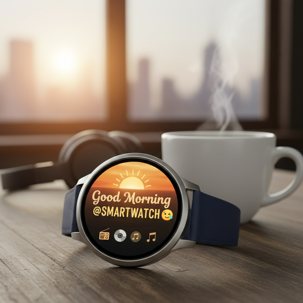 Good Morning @SMARTWATCH ☕😁📻📀🎶🎵!nb