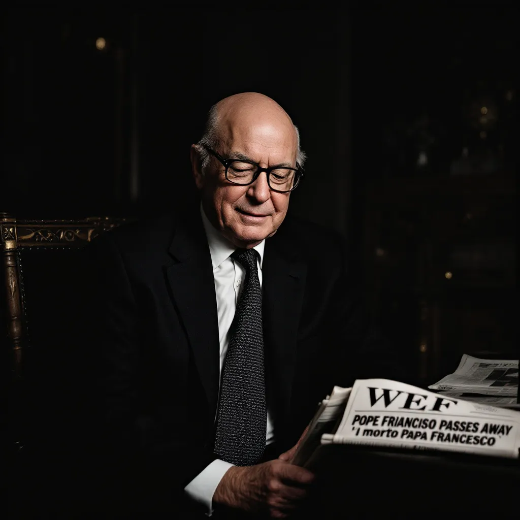 !flux11 klaus schwab hes been retired from WEF the same day pope Francisco die.