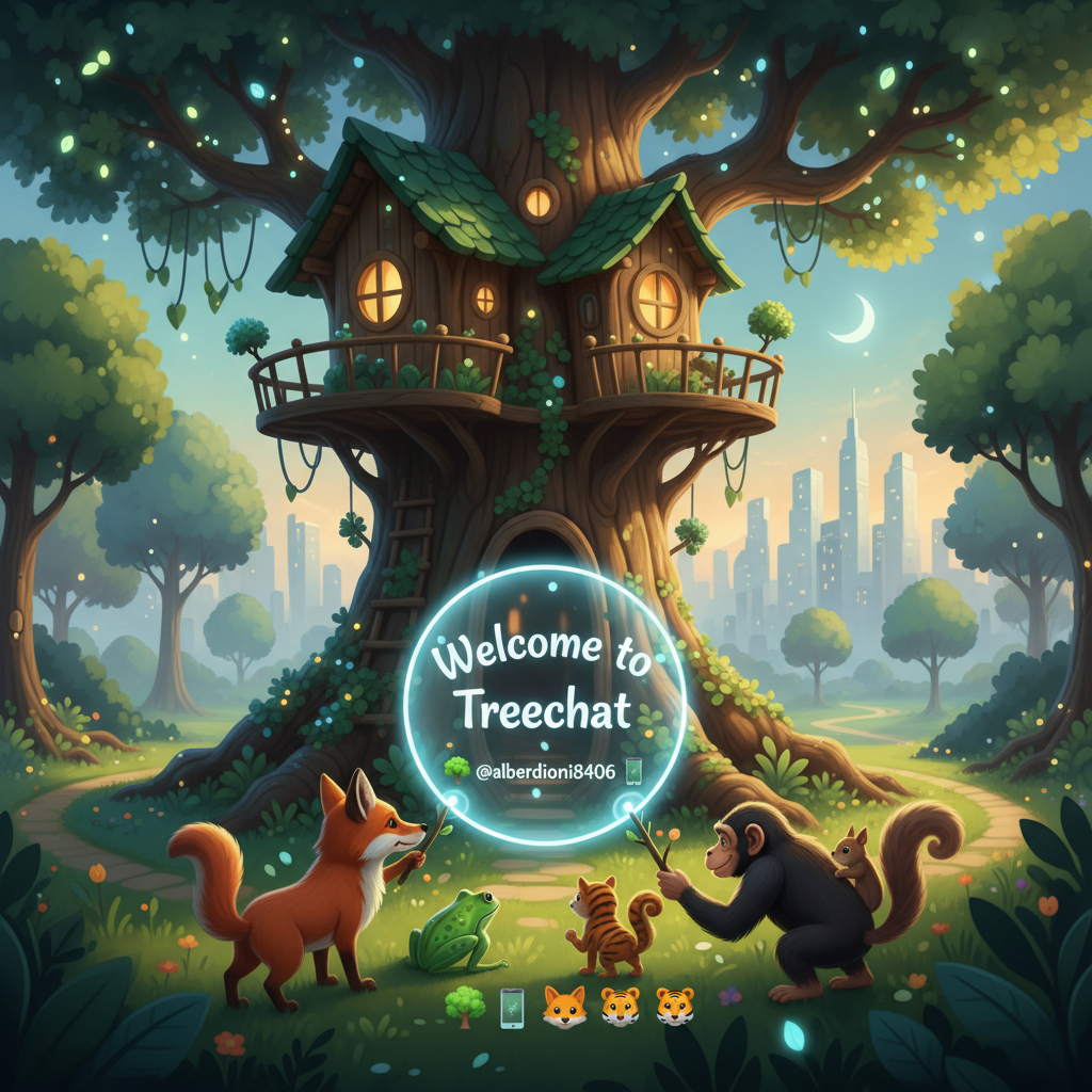 Welcome to Treechat @alberdioni8406 🌳📱🦊🐸🐵🐯!nb