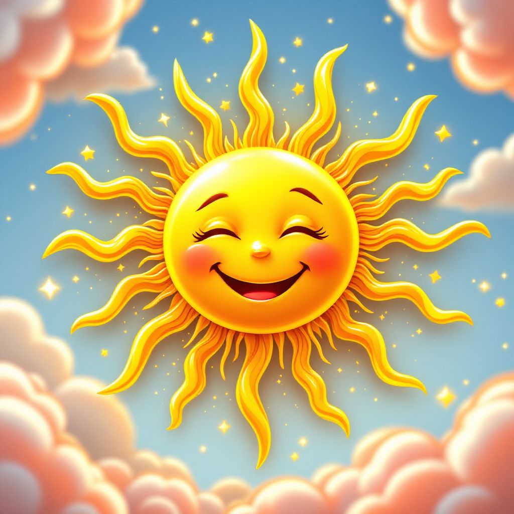 !flux11 Good morning emoji, 3D. Be creative.